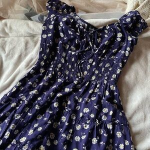 Summer Flowy Floral Dress with light ruffle